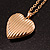 28mm Across/Gold Tone Heart Shaped Locket Pendant with Gold Tone Chain - 41cm L/ 4cm Ext - view 10