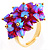 Iridescent Currant Fashion Cocktail Ring - view 5