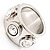 Four Clear Crystal Silver Band Fashion Ring - view 3