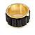 Black Plastic Broad Band Costume Ring