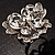 Stunning Clear Crystal Butterfly Cocktail Ring - view 4