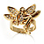 Gold-Tone Fairy Wishing Crystal Ring - view 7