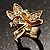 Gold-Tone Fairy Wishing Crystal Ring - view 4