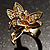 Gold-Tone Fairy Wishing Crystal Ring - view 2