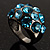Sky Blue Crystal Band Ring - view 4