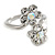 Clear Crystal Flower Ring