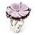 Antique Silver Lavender Flower Ring - view 9