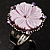 Antique Silver Lavender Flower Ring - view 2