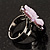 Antique Silver Lavender Flower Ring - view 6