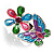 Multicolour Enamel Flower And Butterfly Ring - view 6