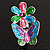 Multicolour Enamel Flower And Butterfly Ring - view 3