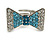 Exquisite Crystal Bow Ring (Silver Tone) - view 3