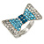 Exquisite Crystal Bow Ring (Silver Tone)
