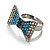 Exquisite Crystal Bow Ring (Silver Tone) - view 13
