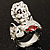 Rhodium Plated Crystal 'Cupid' Ring - view 5
