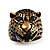 Vintage Bronze Tone 'Tiger' Ring - view 2
