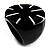 Black Resin Shell Inlay 'Stamp' Ring - view 7