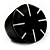 Black Resin Shell Inlay 'Stamp' Ring - view 6