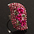 Crystal Rose Cocktail Ring (Silver Tone) - view 10
