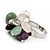 Multicoloured Semiprecious Stone Cluster Flex Ring - Adjustable - view 7