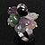Multicoloured Semiprecious Stone Cluster Flex Ring - Adjustable - view 4