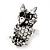 Funky Diamante Owl Ring In Burnt Silver Plating - Adjustable - view 9