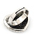 Delicate Clear Crystal 'Heart' Ring In Silver Plating - Adjustable (Size 7/8) - view 7