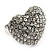Delicate Clear Crystal 'Heart' Ring In Silver Plating - Adjustable (Size 7/8) - view 8