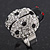 Rhodium Plated Swarovski Crystal and Enamel 'Catarina' Lady Bug Ring (Adjustable) - Size7/8 - view 11