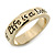 Gold Plated 'Life is a blessing be true to yourself' Engraved Ring - Size 8 - view 2