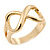 Gold Plated 'Infinity' Ring - Size 7