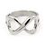 Rhodium Plated 'Infinity' Ring - view 5