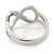 Rhodium Plated 'Infinity' Ring - view 6