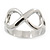 Rhodium Plated 'Infinity' Ring - view 7