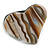 30mm/Cream/Natural Heart Shape Sea Shell Ring/Handmade/ Slight Variation In Colour/Natural Irregularities - view 5