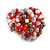 20mm D/Glass and Acrylic Bead Button-shaped Flex Ring (Multi) - Size S/M - view 2