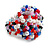 20mm D/Multicoloured Glass and Acrylic Bead Button-shaped Flex Ring - Size S/M - view 4