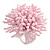 45mm Diameter Pastel Pink Glass Bead Flower Stretch Ring/Size M/L