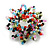 35mm D/Multicoloured Glass and Acrylic Bead Sunflower Flex Ring - Size M - view 5