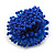 40mm Diameter/ Blue Acrylic/Glass Bead Daisy Flower Flex Ring - Size M - view 5