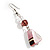 Romantic Pink Teardrop Pendant & Earrings Glass Fashion Set - view 13