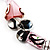 Romantic Pink Teardrop Pendant & Earrings Glass Fashion Set - view 16