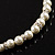 White Classic Simulated Glass Pearl Necklace & Drop Earring Set - view 9