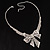 Clear Crystal Bow Necklace And Earring Set - view 5