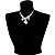 Clear Crystal Bow Necklace And Earring Set - view 7