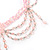 Pale Pink Gothic Costume Choker Necklace And Earring Set - view 5