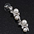 Bridal Simulated Pearl/Crystal Necklace & Drop Earring Set In Silver Metal - 44cm Length/5cm Extension - view 9