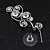 Swarovski Crystal Bib Necklace & Drop Earrings Set In Silver Plating - 44cm Length/ 6cm Extension - view 5