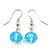 Turquoise & Crystal Floating Bead Necklace & Drop Earring Set - 52cm Length/ 6cm extension - view 14