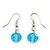 Turquoise & Crystal Floating Bead Necklace & Drop Earring Set - 52cm Length/ 6cm extension - view 6